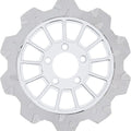 Lyndall Crown Cut 13-Spoke Rear Brake Rotor 11.5" Silver/Chrome #2002-2035