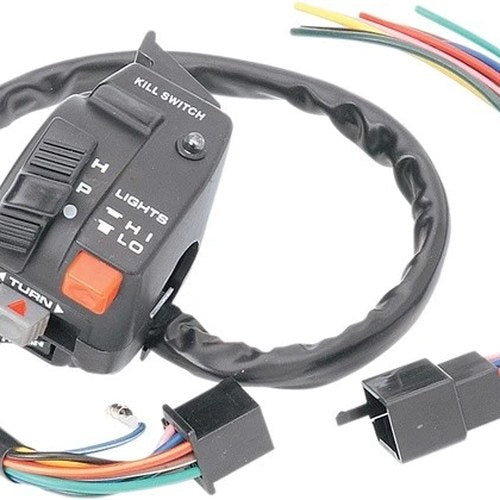 K&S Motorcycle Turn Signal Switch 10V-14V 25" 45.5mm Black