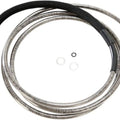 Drag Specialties Braided Hydraulic Clutch Line 82-1/8" +10" Clear Coated #211917