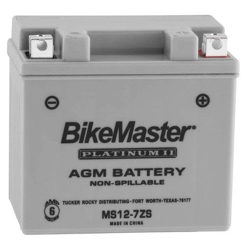 BikeMaster Agm Platinum II Battery #MS12-7ZS