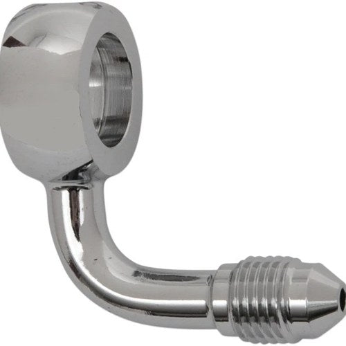 Magnum Universal Brake Line 12mm AN-3 Banjo 90 Degree Bend Chrome
