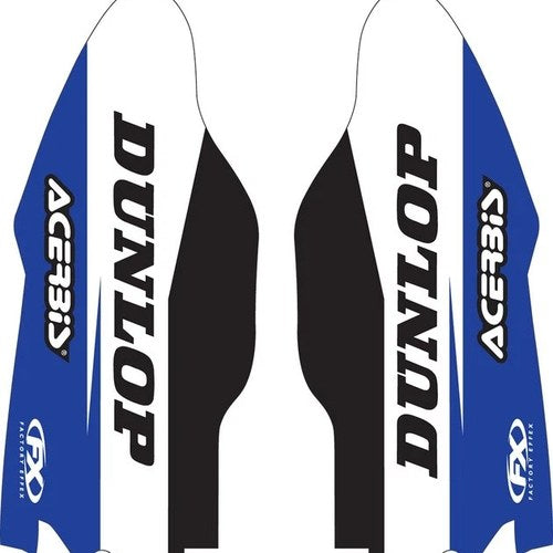 Factory Effex Sponsor Lower Fork Guard Graphics Blue #17-40270 Yamaha