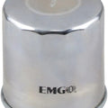 Emgo Micro Glass Oil Filter Chrome #10-82222 fits Kawasaki/Honda/Yamaha