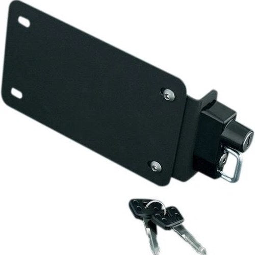 Kuryakyn License Plate Mount Plate w/ Helmet Lock