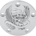DS Live to Ride Points Cover Chrome Harley Davidson 142381