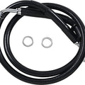 DS Black Vinyl Front Upper ABS Brake Line Kit 29-1/4" +6" Black #212116