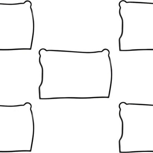 James Rocker Cover Gaskets Lower Rubber 5-Pack #JGI-17355-84-A Harley Davidson
