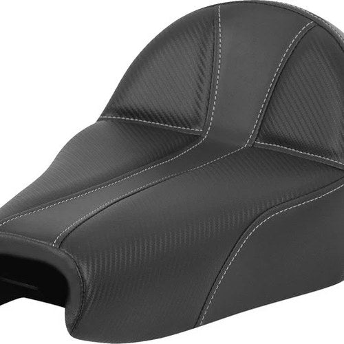 Saddlemen Dominator Solo Seat w/Silver Stitch #284691 Harley Davidson Sportster