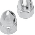 DS Chrome Ware Acorn Nuts 2-Pack 7/16"-14