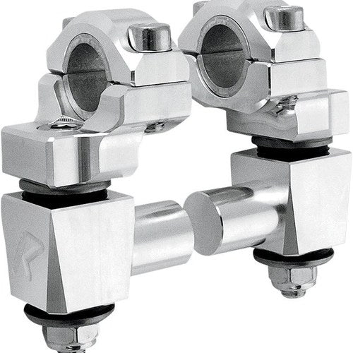 Rox Speed FX Elite Anti-Vibration Pivoting Handlebar Risers 2" Natural