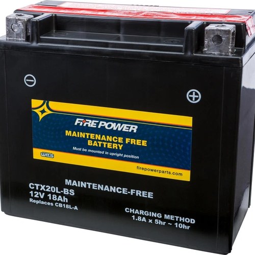 Wps Fire Power CTX20L-BS Maintenance Free Battery #CTX20L-BS
