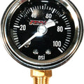 Feuling Liquid-Filled Pressure Gauge Black with Bottom 1/8 Npt Port Black