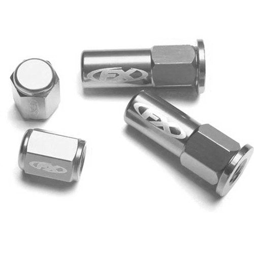 Factory Effex Valve Cap/Rim Lock Kit Silver