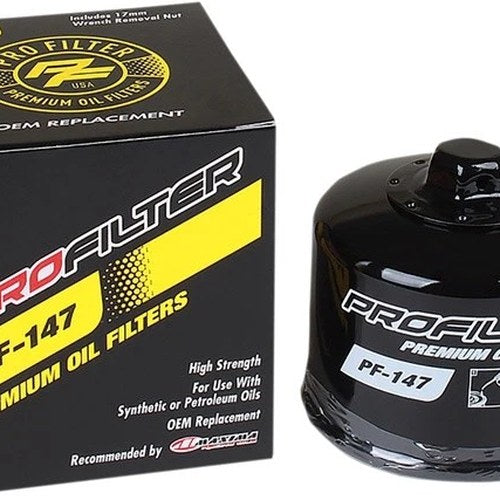 Pro Filter Premium Oil Filter Black #PF-147 fits Yamaha V-Star 1300 2007-2009