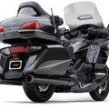 Cobra 4" Dual Cut Tip Slip-On Mufflers Black #1219B Honda Goldwing
