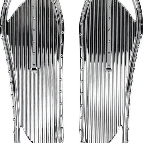 Covingtons Floorboards Chrome Dimpled #C1334-C Harley Davidson