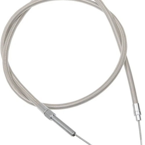 Drag Specialties Braided Clutch Cable 66-5/8" Clear Coated #211851