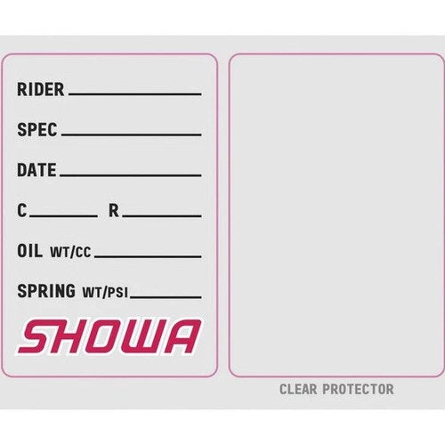 Factory Effex Suspension Spec Sticker for Showa Forks 3-Pack