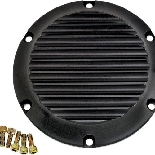 Joker Machine Finned Derby Cover Black #10-690-1 Harley Davidson Sportster
