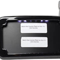 Cycle Visions Curved License Plate Mount with Plate Lights Black #CV4660B