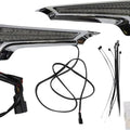 Ciro Filler Panel Fascia Lights Chrome/Smoke #40045 Harley Davidson