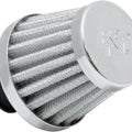 K&N Crankcase Vent Filter with Chrome Top 62-1600WT 2" x 1.75" White