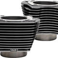 S&S 4.25" Big Bore Cylinders Black Granite With Highlighted Fins #910-0739A