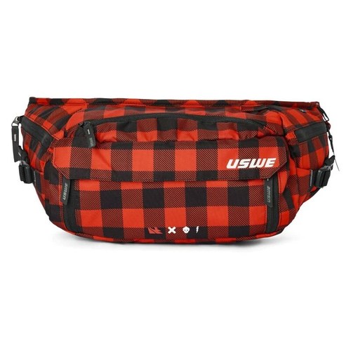 Uswe Waist Hip Pack 6L Flannel Red for Mountain Biking & Enduro