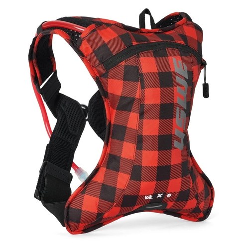 Uswe For Outlander Hydration Pack 2L Flannel Red/Black - Lightweight,