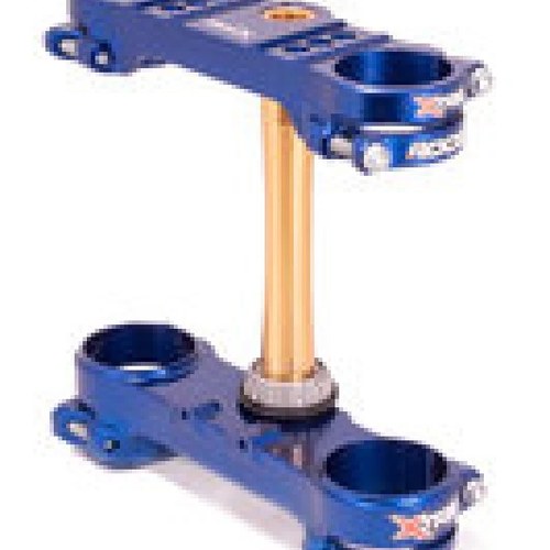 XTrig Rocs Tech Triple Clamp for 2019 Sherco 125-500 SC/SCF/SE/SEF, Blue Kyb