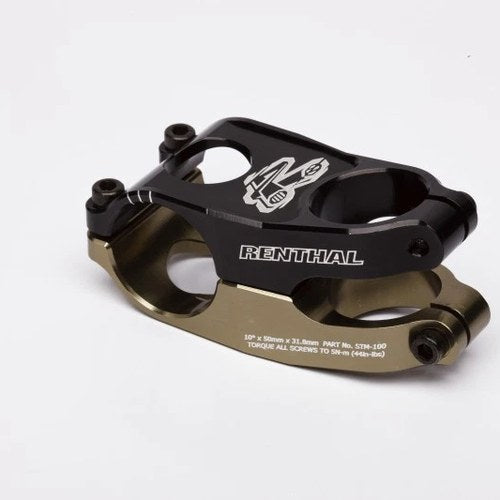 Renthal Apex Stem 40mm Aluminum Gold/Black for Powersports Vehicles