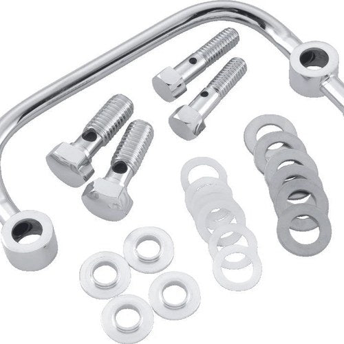 Bikers Choice For 93-06 Big Twin Chrome Head Breather Kit – Fits Harley Davidson