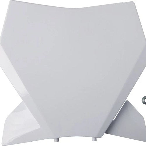 UFO Front Number Plate White KTM 125 SX/250 SX/250 SX-F/300 SX/350 SX-F/450 SX-F