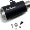 Leo Vince LV-10 Universal Slip-On Muffler 54mm Inlet Black/Stainless Steel
