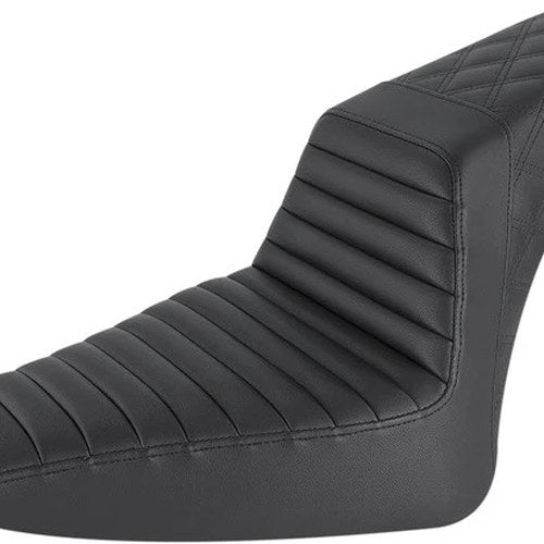Saddlemen Step-Up LS Tuck-N-Roll Seat Black Harley Davidson Softail Slim/Softail