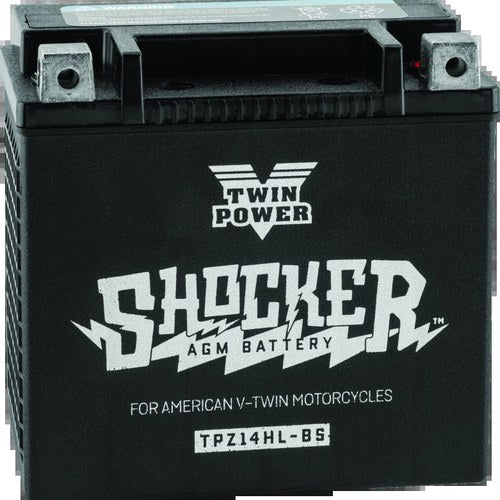 Twin Power YTX-14L Shocker Battery – Fits Harley Davidson Sportster Models