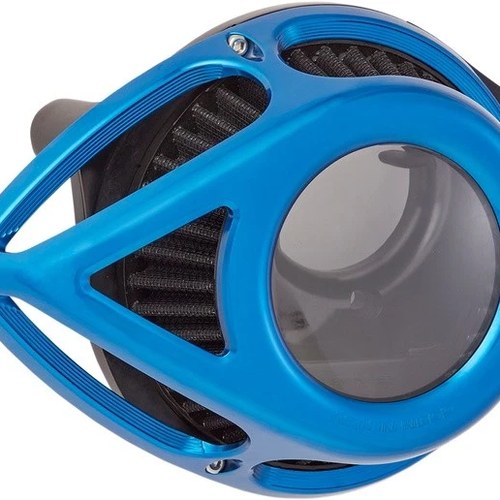 Arlen Ness Clear Tear Air Cleaner Kit Blue #18-903 Harley Davidson