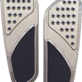 Accutronix Drilled Vintage Billet Floorboard Chrome #FBF01-DVC Harley Davidson