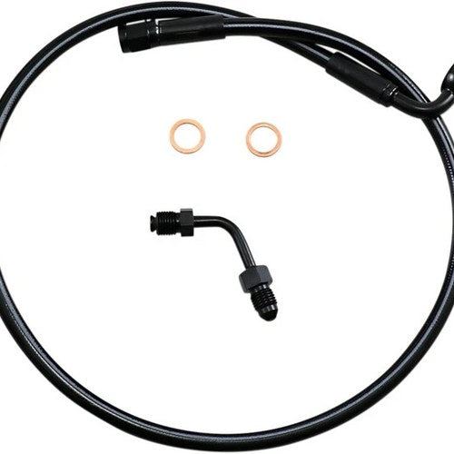 Magnum Alternate Length XR ABS Front Upper Brake Line 27" Black #SBB1502-27