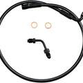 Magnum Alternate Length XR ABS Front Upper Brake Line 27" Black #SBB1502-27