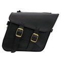 Willie & Max Brass Monkey Compact Slant Saddlebag Set for Motorcycles