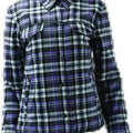 Kuryakyn Leather by River Road Cameo Flannel Moto Shirt for Women - Medium