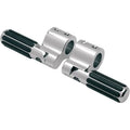 Lindby Clamp-On Highway Bar Footpegs With Strips 1.25" Chrome Universal
