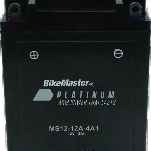 BikeMaster Agm Battery MS12-12A-4A1 – Fits Kawasaki KZ550 & Honda CB650