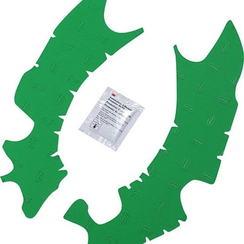 Athena Rubber Frame Guard Pads Green M7343V for Kawasaki KX450F/KX450 4-Stroke