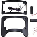 Custom Dynamics LED T/S Elim Tri-Radius License Frame Black #TS-ELIM-06BCM-B