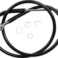 DS Black Vinyl Front Upper ABS Brake Line Kit 39-3/4" +4" Black #212063