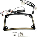 Custom Dynamics LED R/T/B Radius License Plate Frame Black #TF05-HD-B