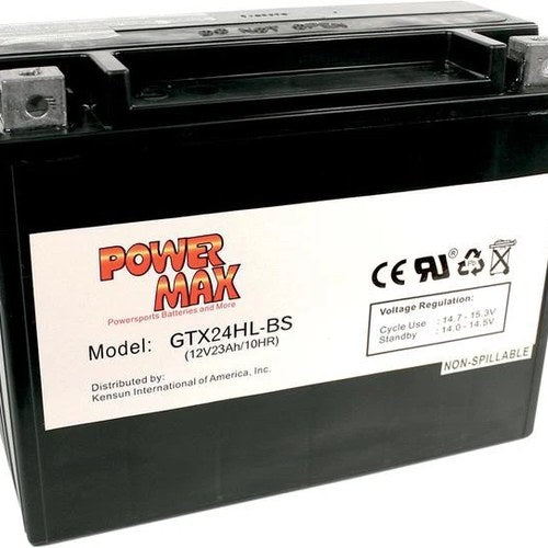 Power Max Maintenance-Free Battery YIX24HL-BS #GTX24HL-BS