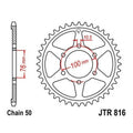 JT Steel Rear Sprocket 530 49T fits Suzuki GS550L 1981
